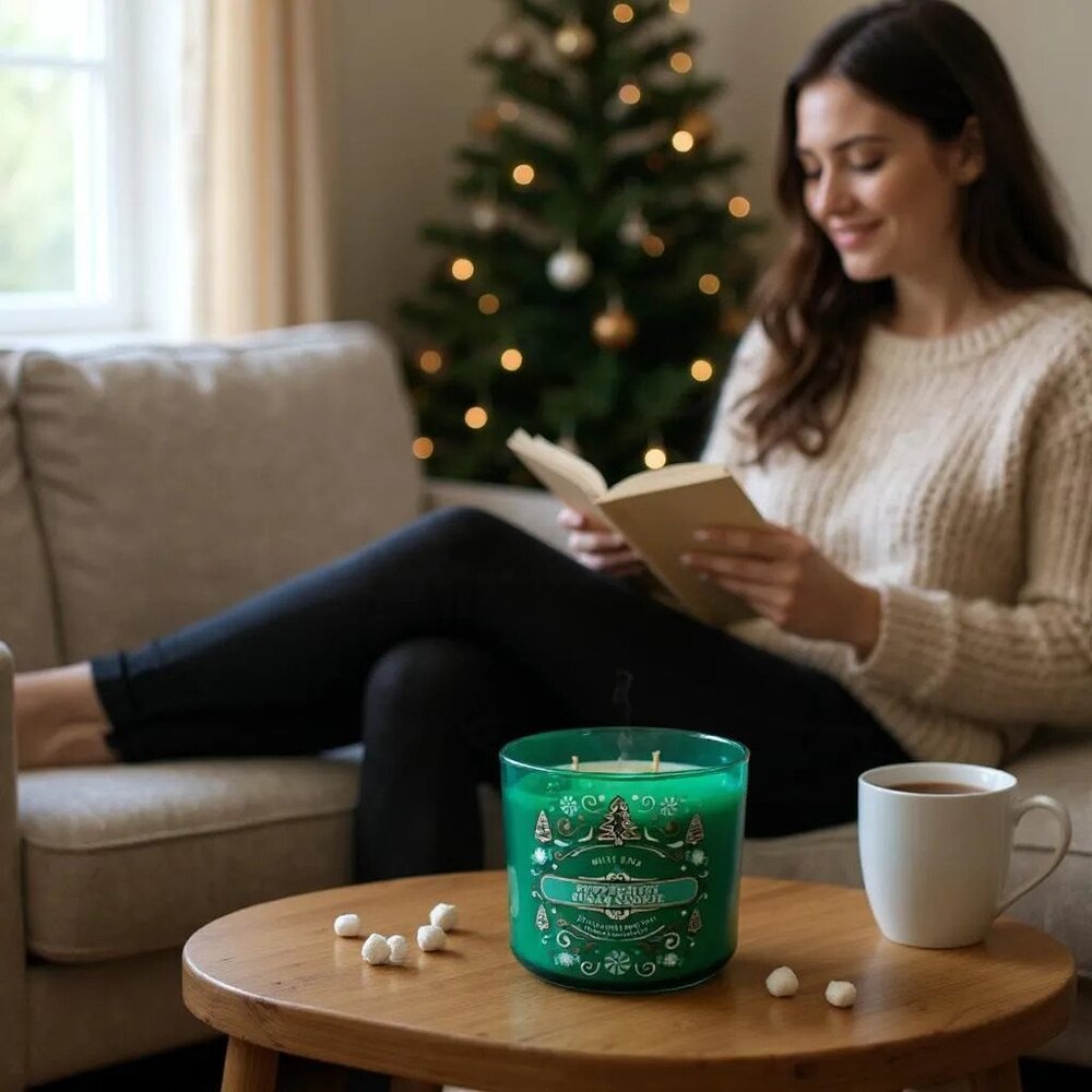 Bath & body work PEPPERMINT SUGAR COOKIE Large 3-Wick Candle New - Picture 4 of 4